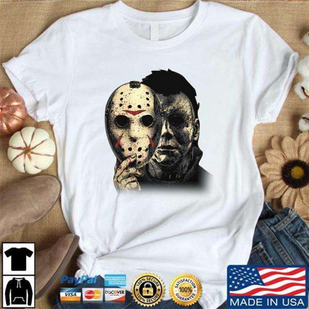 Michael Myers Mask Jason Voorhees T Shirt Halloween