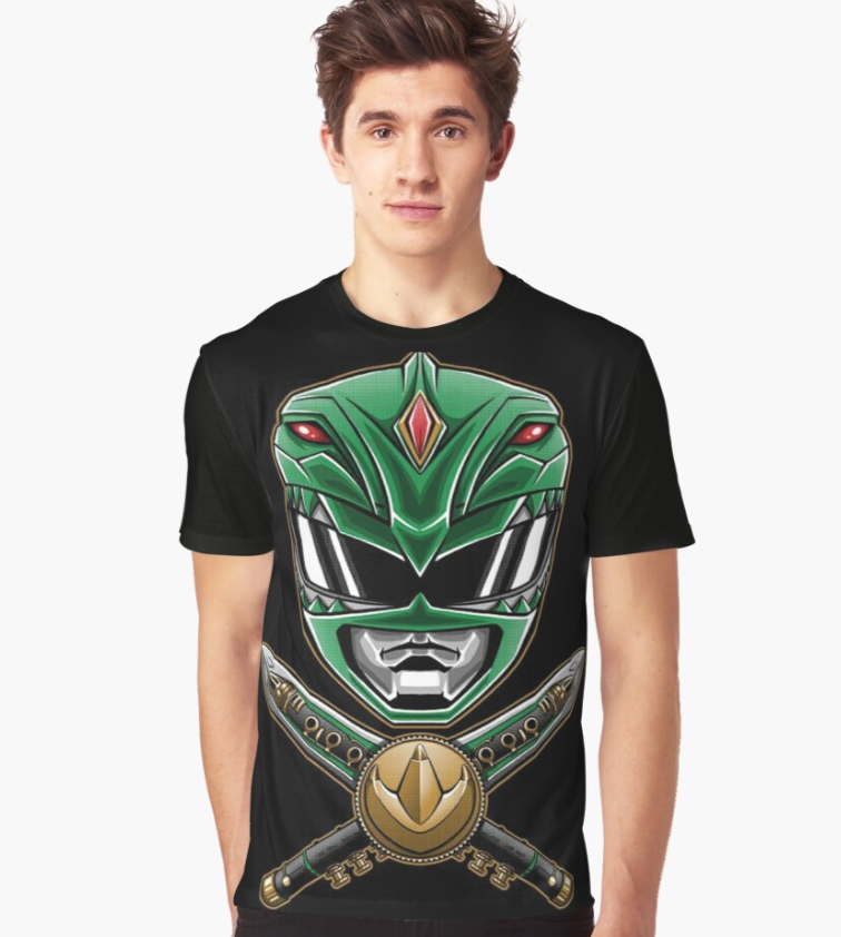 Mighty Mophin Power Rangers Green Ranger Graphic T-shirt Classic T-shirt