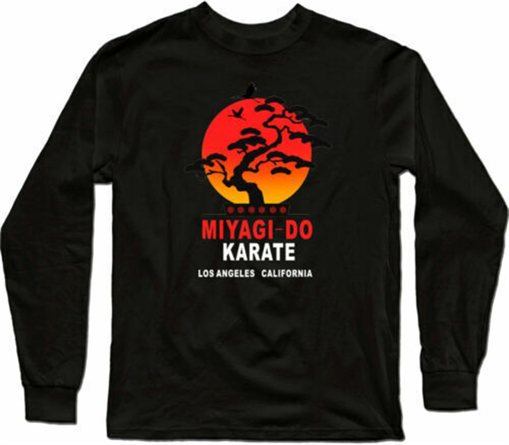 Miyagi Do Jo T-shirt Karate Kid Film Funny Martial Art Retro Long Sleeve T-shirt