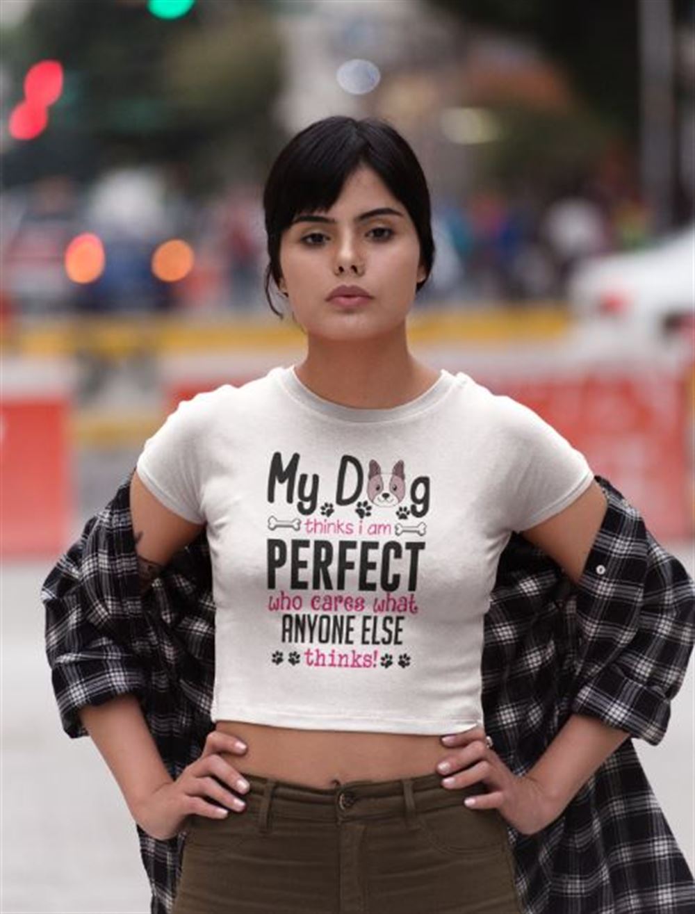 My Dog Thinks I Am Perfect T-shirt Black Or White