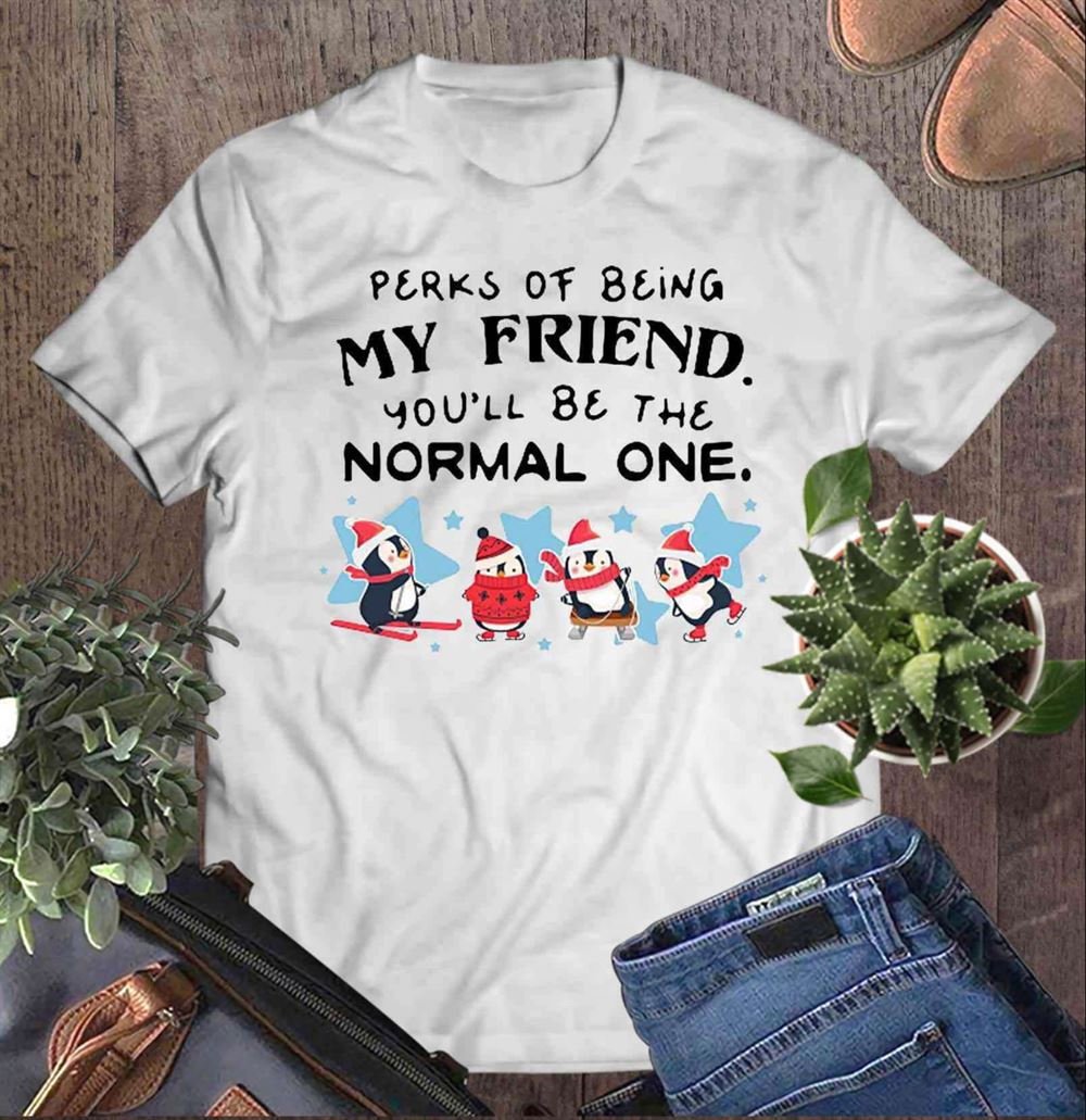 My Friend You Ll Be The Normal One Penguin Christmas T-shirt