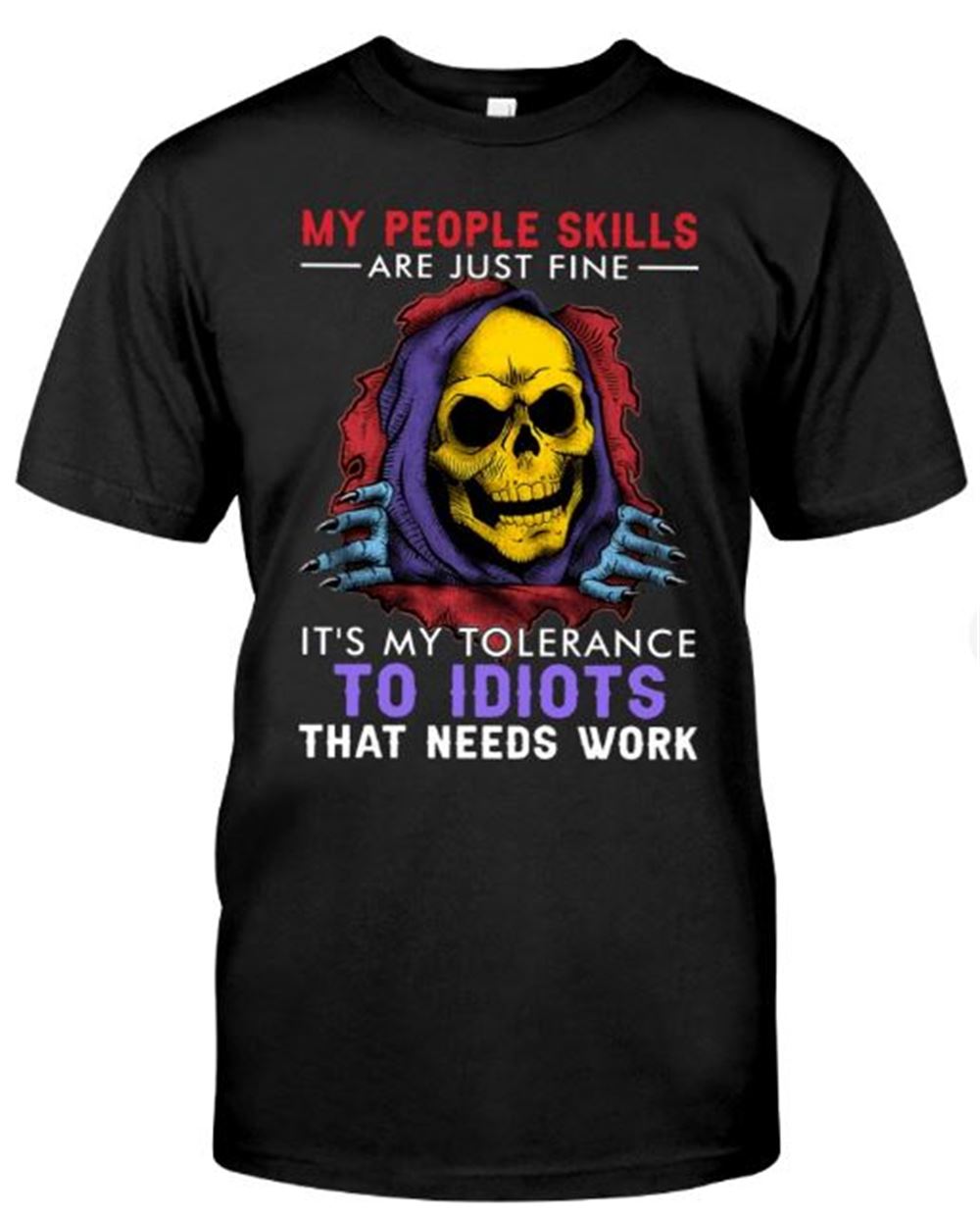 My People Skills Skull Classic T-shirt