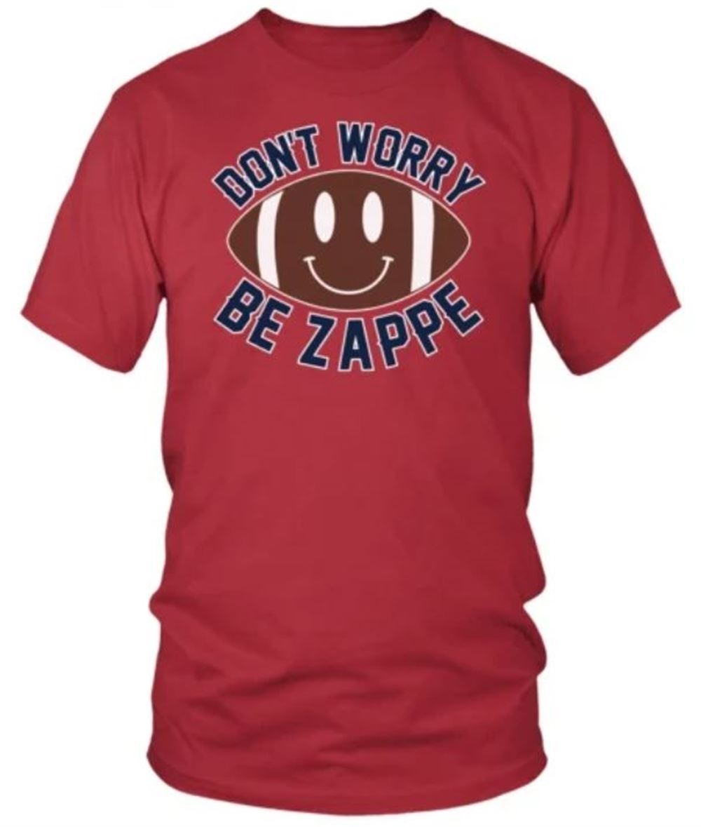 New England Patriots Dont Worry Be Zappe T Shirt Round Neck T-shirt Unisex