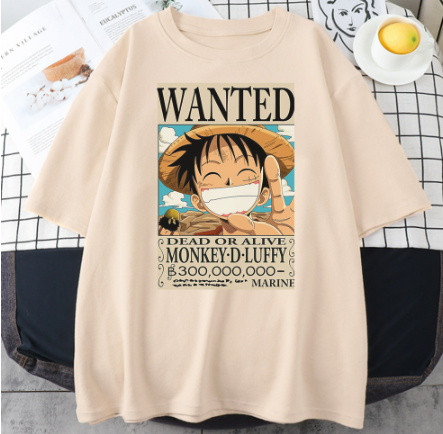 One Piece Anime Straw Hat Man Print Men T Shirts Fashion Breathable Tee Clothes Summer T-shirt Loose Casual Soft T Shirt