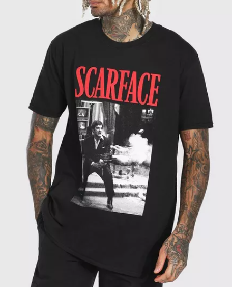 Oversized Scarface License T-shirt