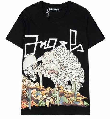 Palm Angels Skeleton T-shirt Short-sleeve Unisex T-shirt