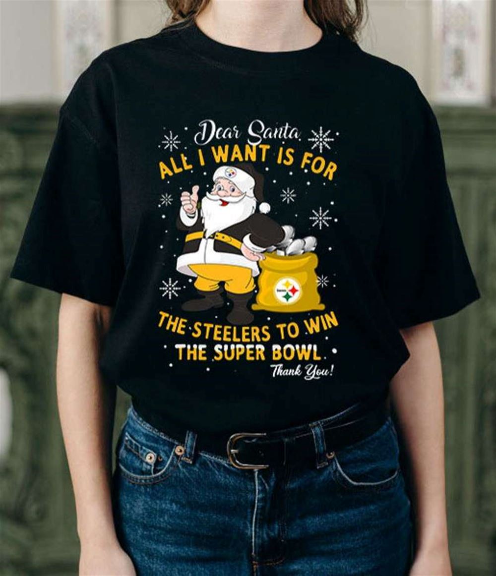 Pittsburgh Steelers Santa Claus Christmas T-shirt