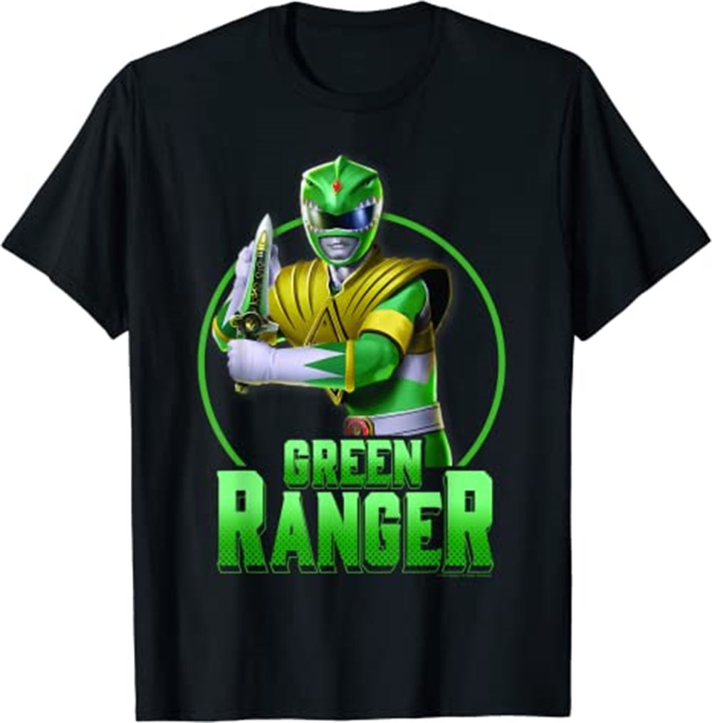 Power Rangers Green Ranger Simple Portrait T-shirt