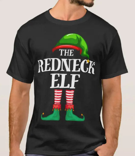 Redneck Elf Matching Family Christmas Party Pajama T-shirt