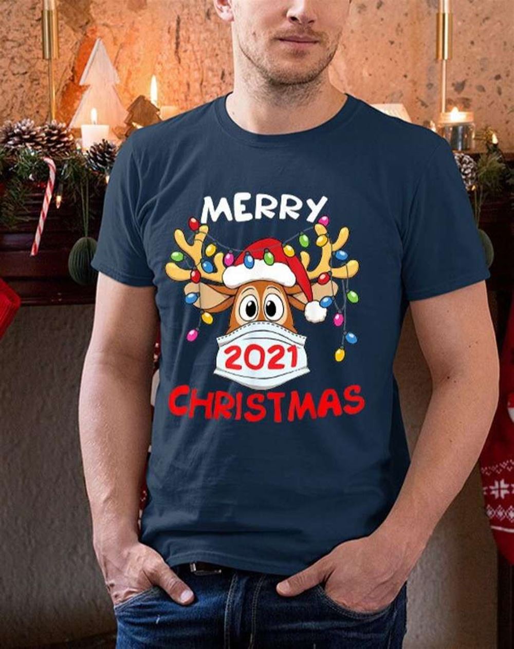 Reindeer In Mask Shirt