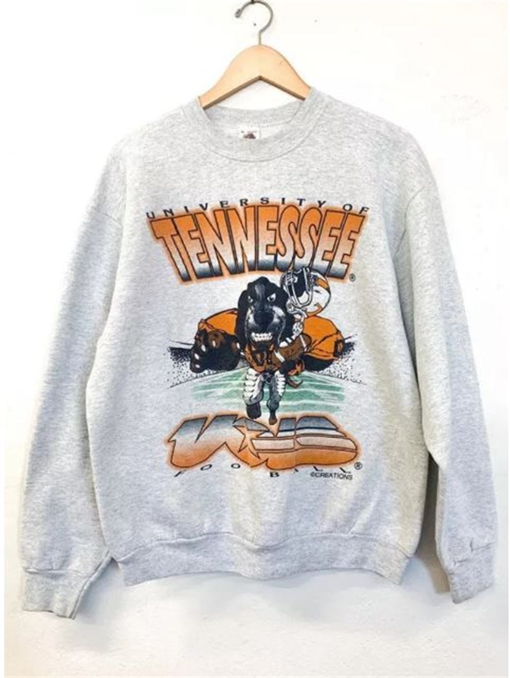 Retro Tennessee Vintage Sweatshirt Football Cartoon University Of Tennessee