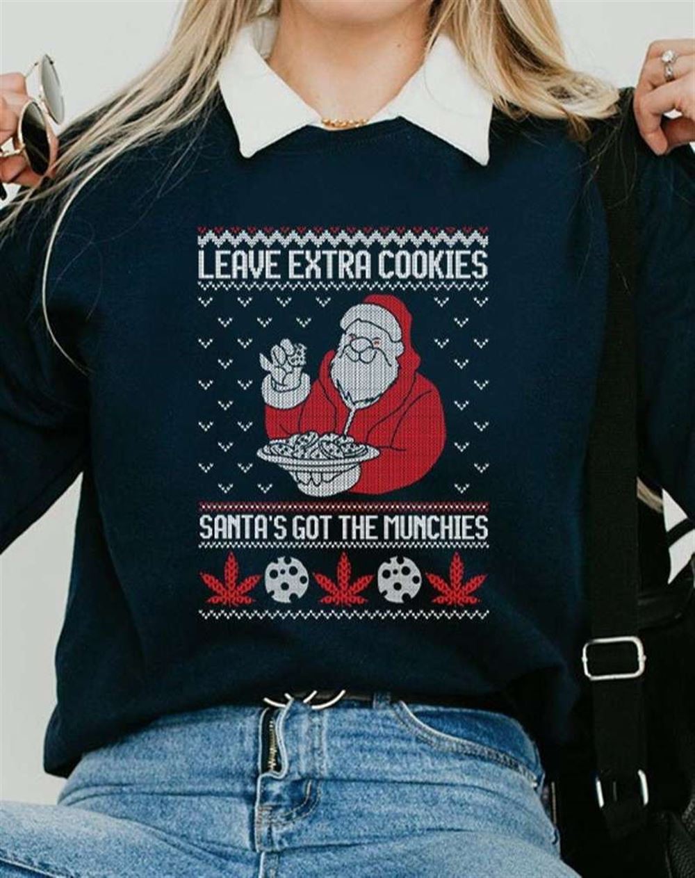 Santas Got The Munchies Leave Extra Cookie Shirt