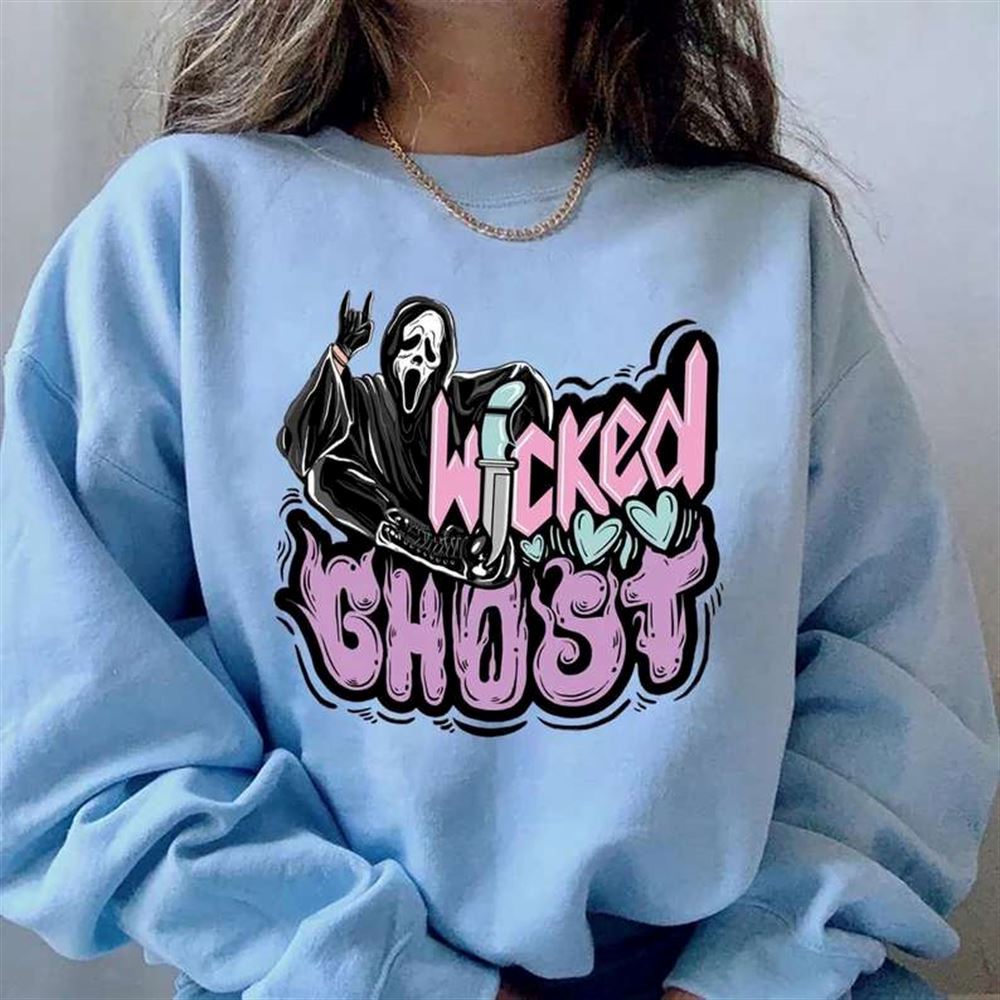 Scream Ghostface Wickled Ghost Halloween Sweatshirt T-shirt