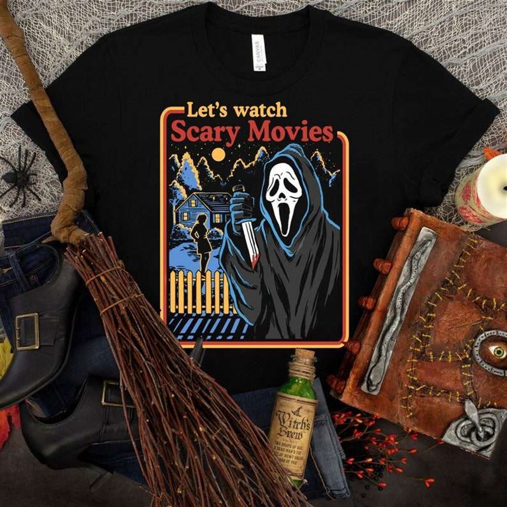 Scream Movie Lets Watch Scary Movies Horror Movie T-shirt