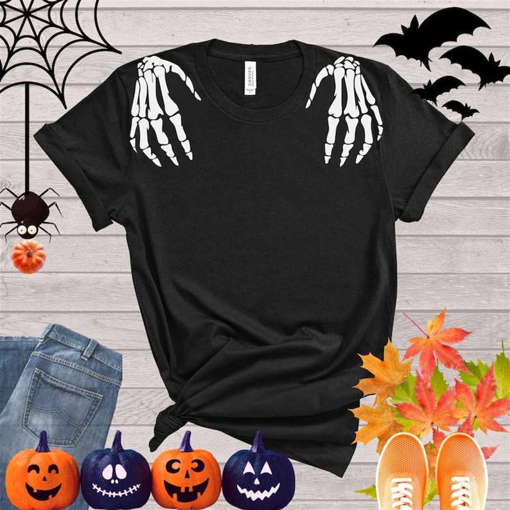 Skeleton Hands Funny Halloween Shirt