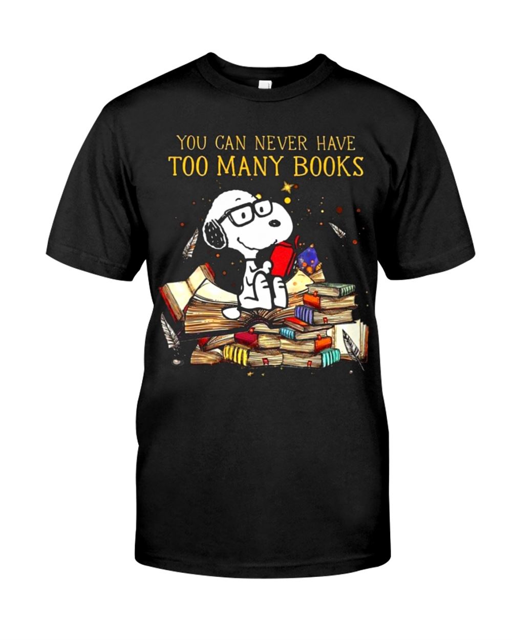 Snoopy You Can Never Have Too Many Books Shirt