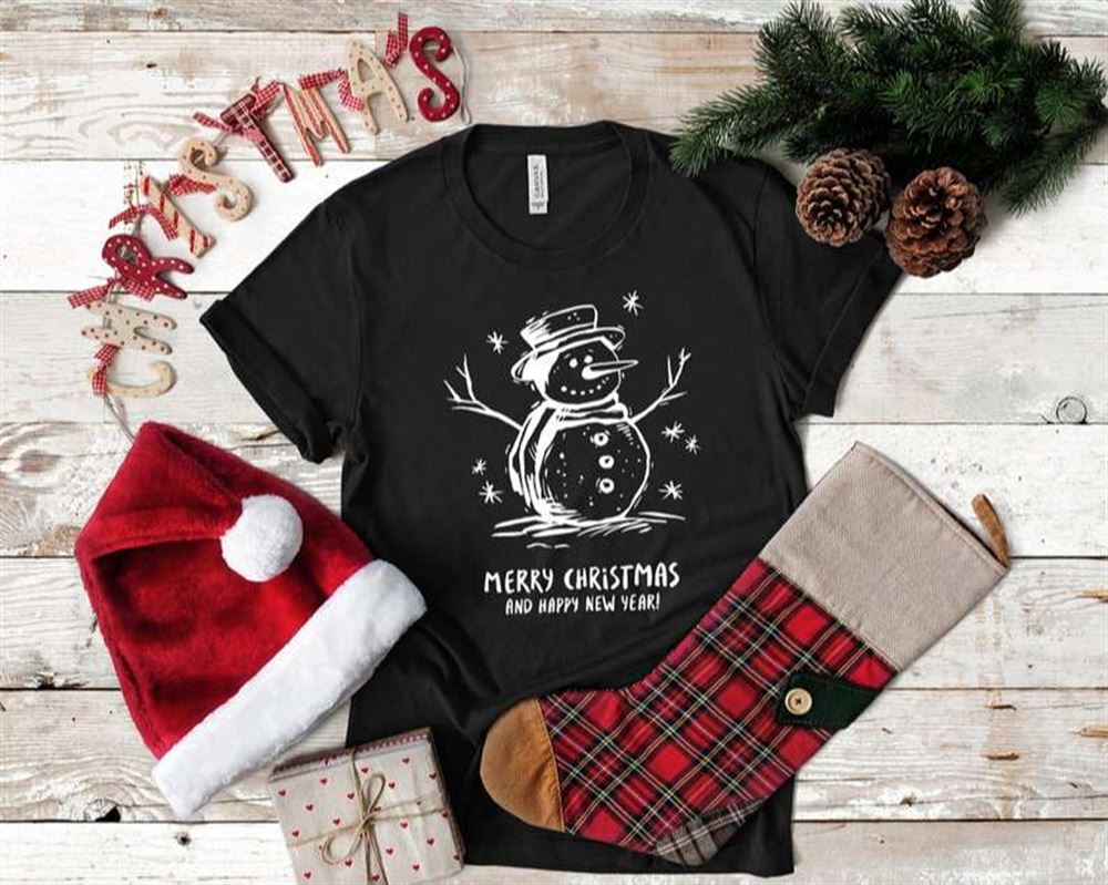 Snowman Merry Christmas T Shirt