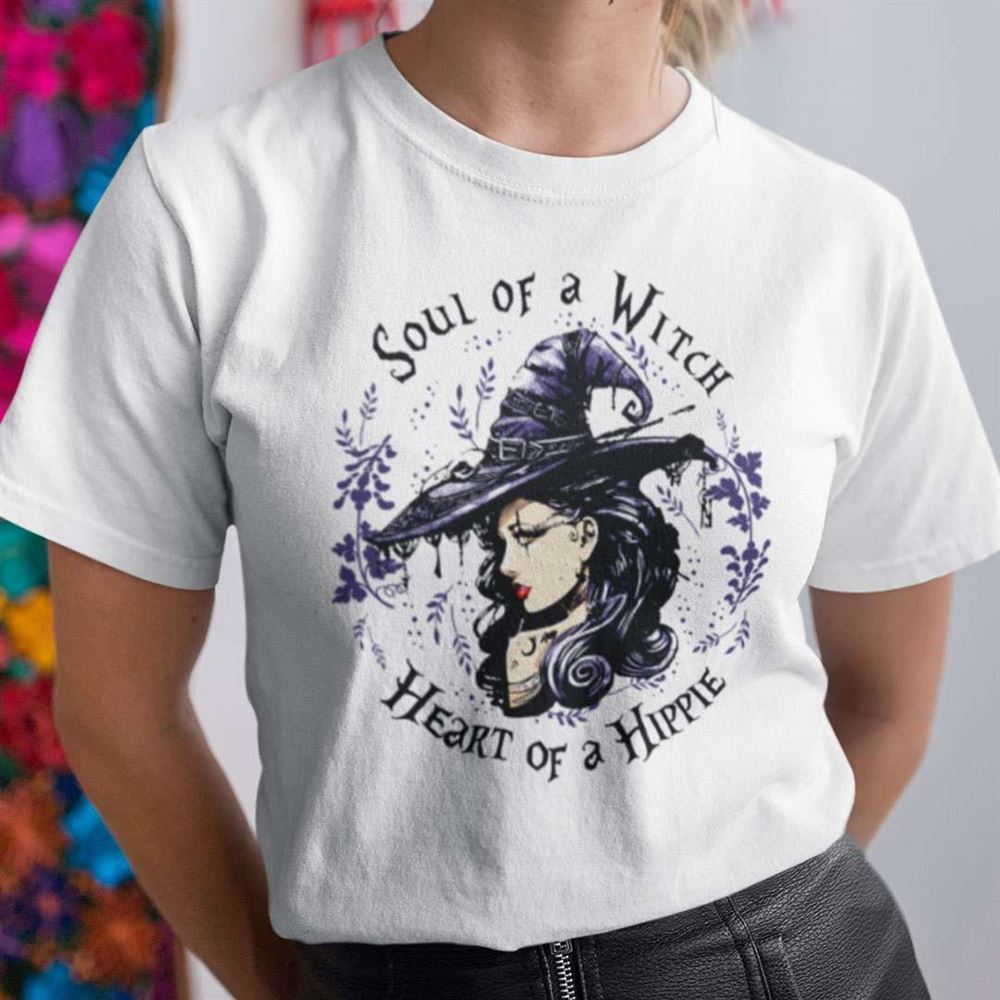 Soul Of A Witch Heart Of A Hippie Halloween Unisex Shirt