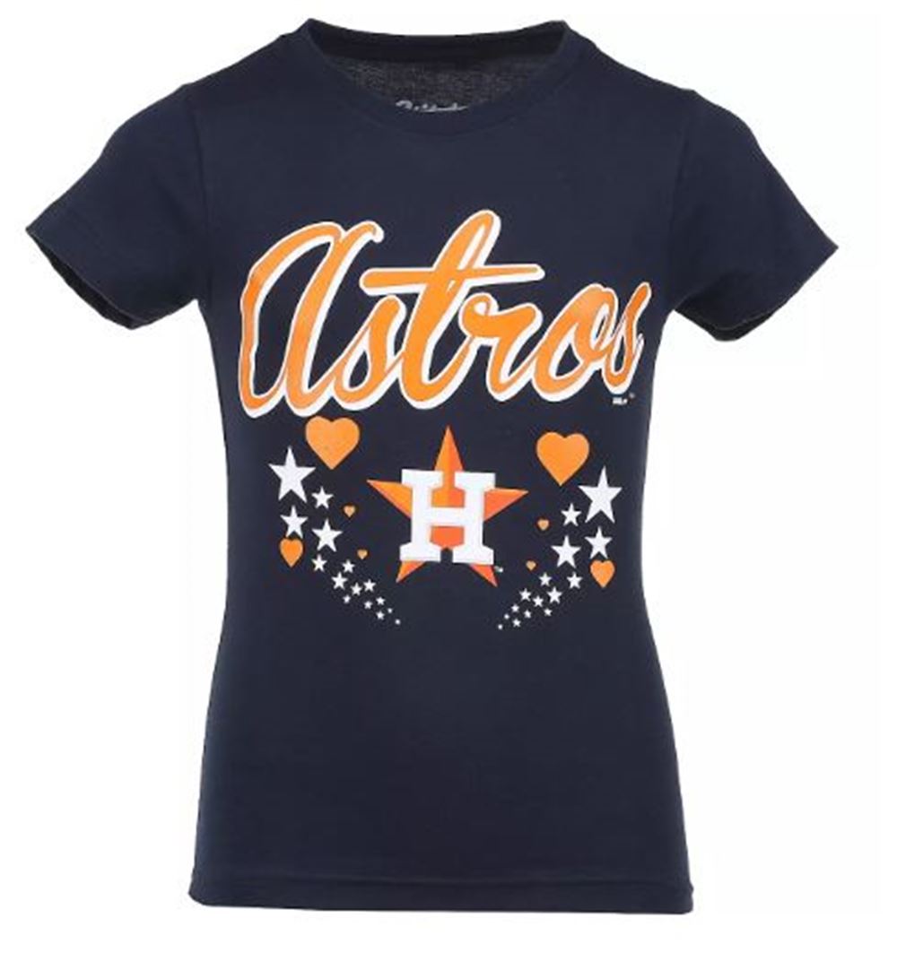 Stitches Girls Houston Astros Fine Jersey T-shirt