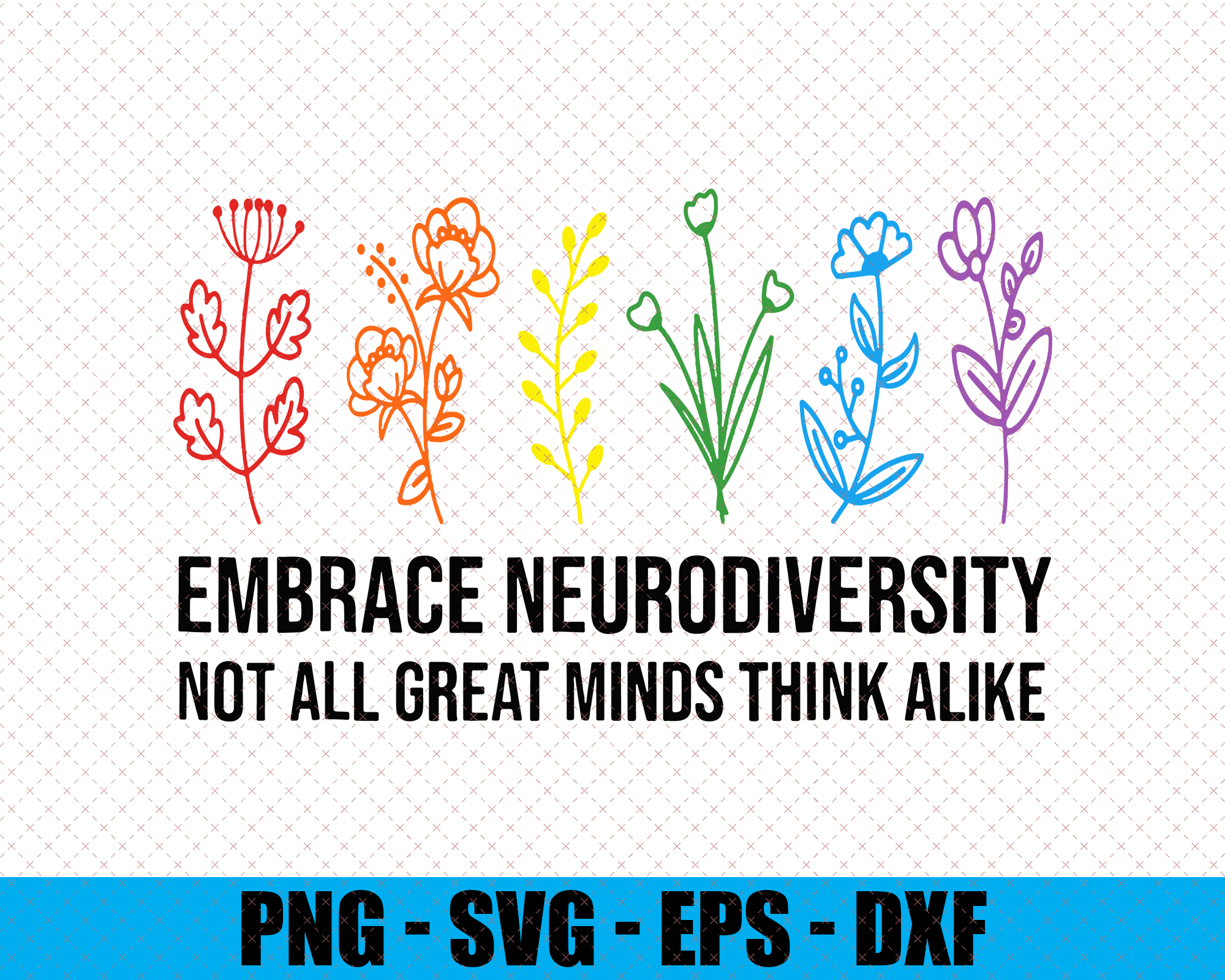 Embrace Neurodiversity flower Autism Awareness Mom Gifts T-Shirt