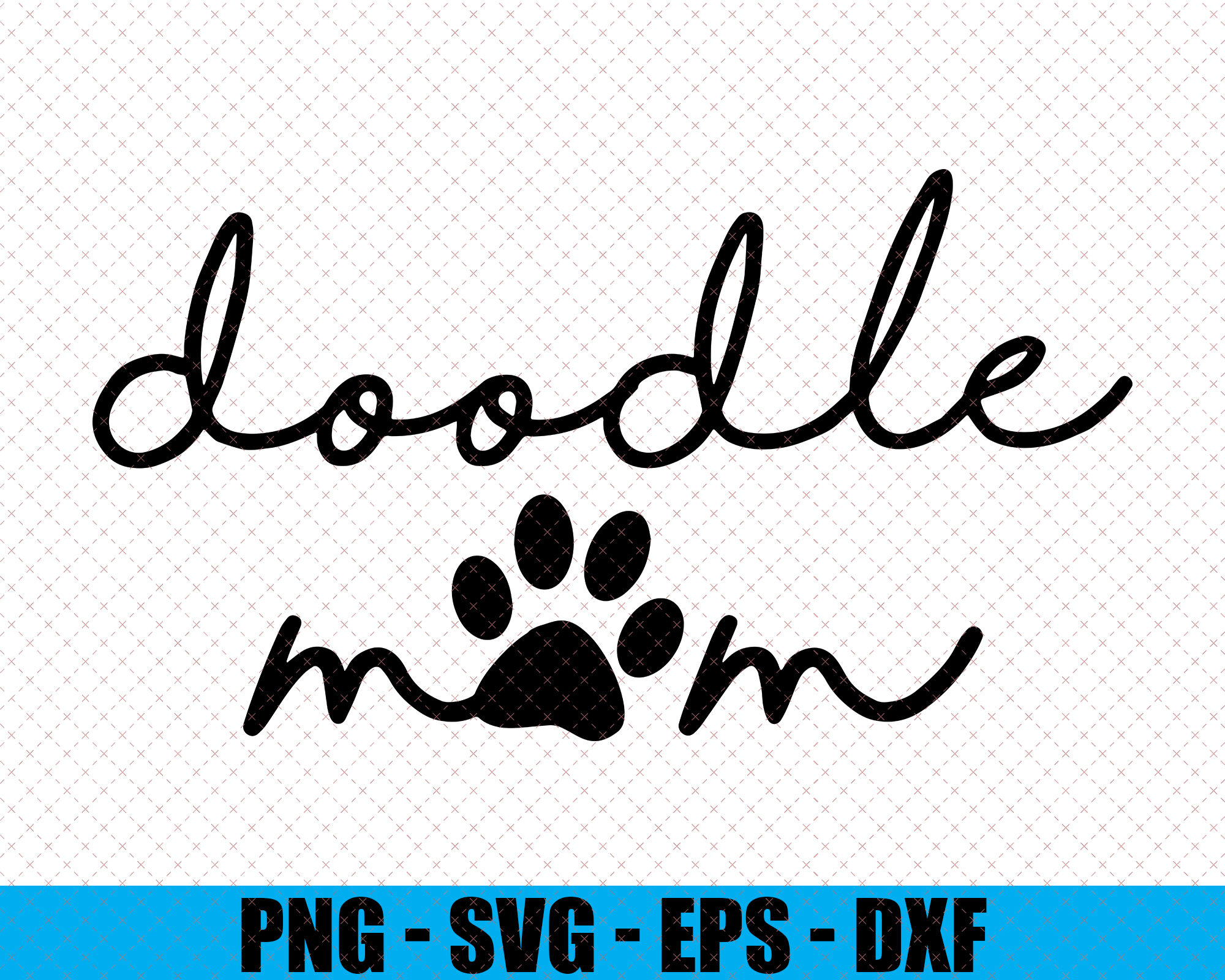 Womens Doodle Mom T Shirt Cute Gift for Dog Lover Mothers Day Momma