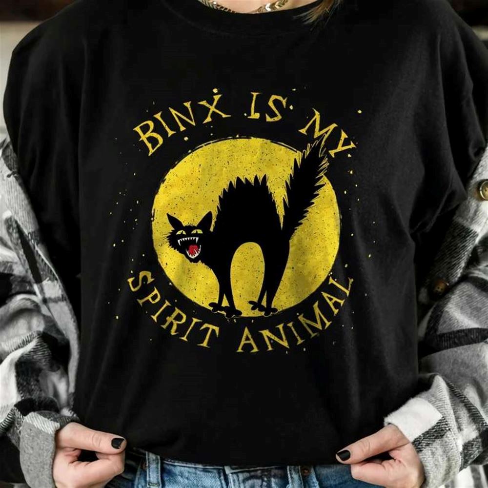 Thackery Binx Is My Spirit Animal Hocus Pocus 2 Black Cat T-shirt