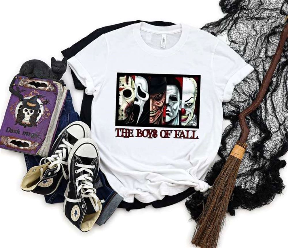 The Boys Of Fall Horror Characters Halloween T-shirt