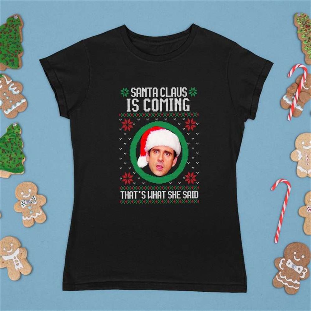 The Office Santa Claus Is Coming Shirt