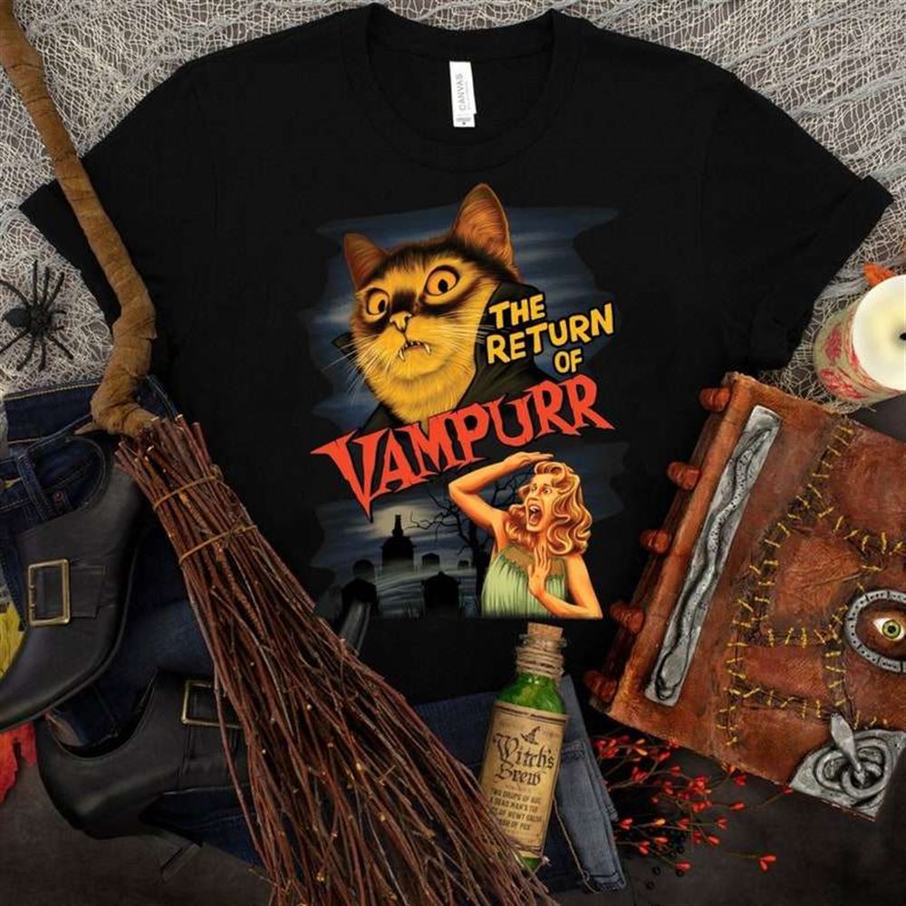 The Return Of Vampurr Vampire Cat T-shirt