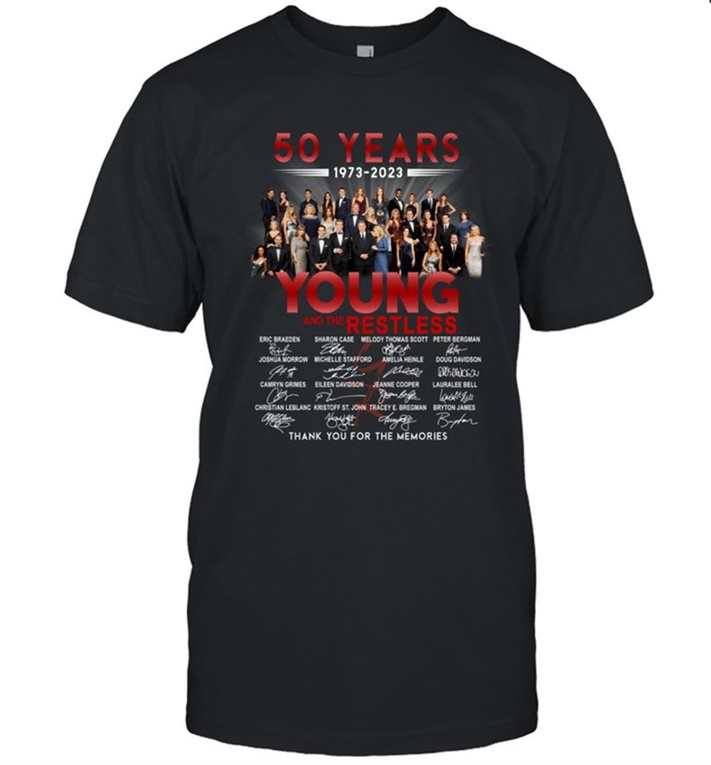 The Young And The Restless 50 Years 1973-2023 T-shirt