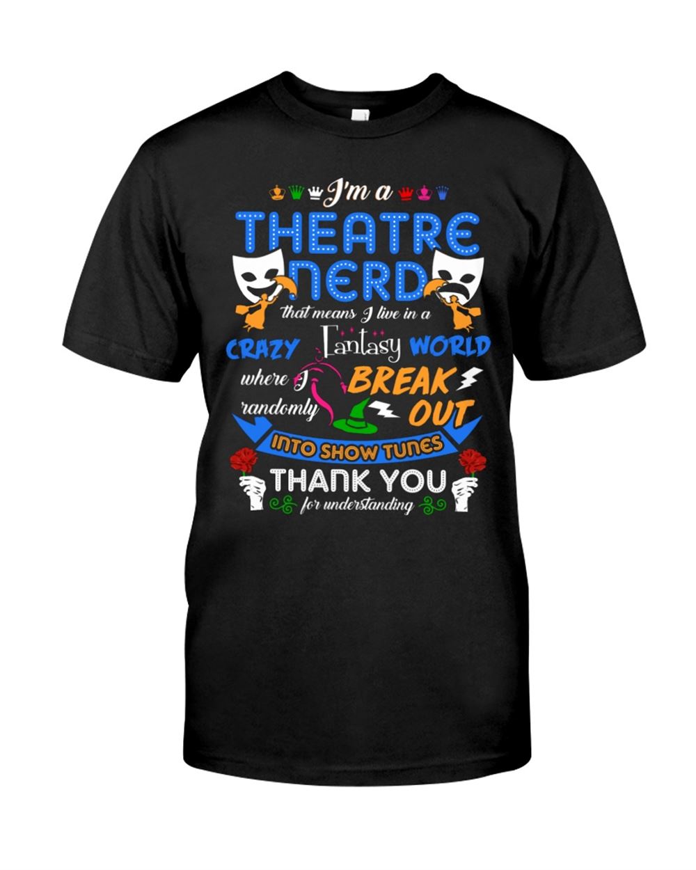 Theatre Nerd Classic T-shirt Unisex Short Sleeve Classic Tee