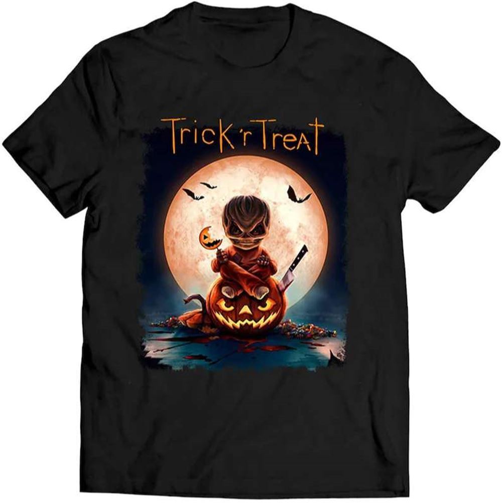 Trick Or Treat Scary Horror Spooky Halloween Movie Unisex T Shirt