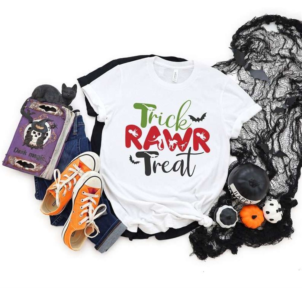 Trick Rawr Treat Halloween T-shirt