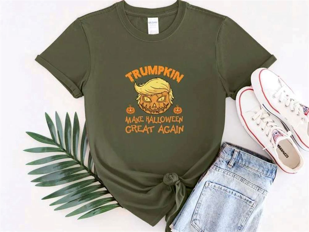 Trumpkin Halloween T-shirt Funny Trump 2024