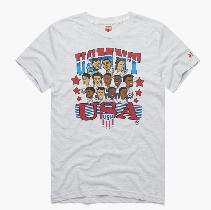 Usmnt Group Photo Shirt Us Mens National Team The Red White And Blue Unisex Short Sleeve Classic Tee