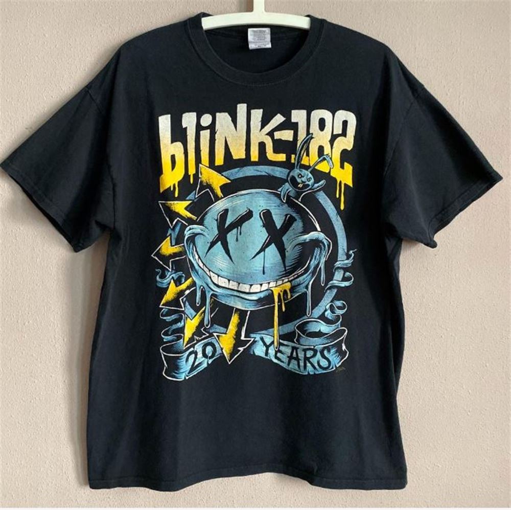 Vintage Blink-182 T Shirt 20 Years Anniversary Music Rock