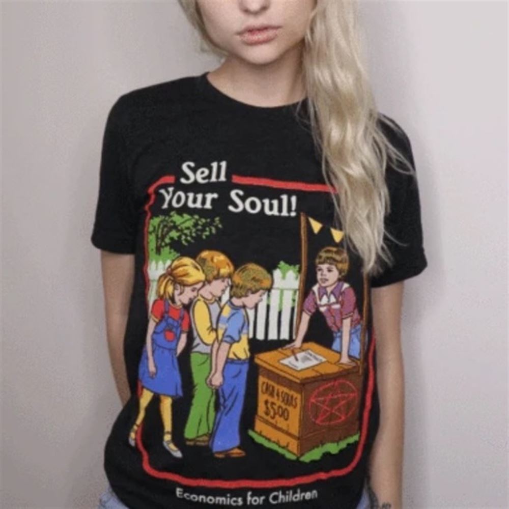 Wicked Clothing Sell Your Soul T-shirt Unisex Short Sleeve Classic Tee