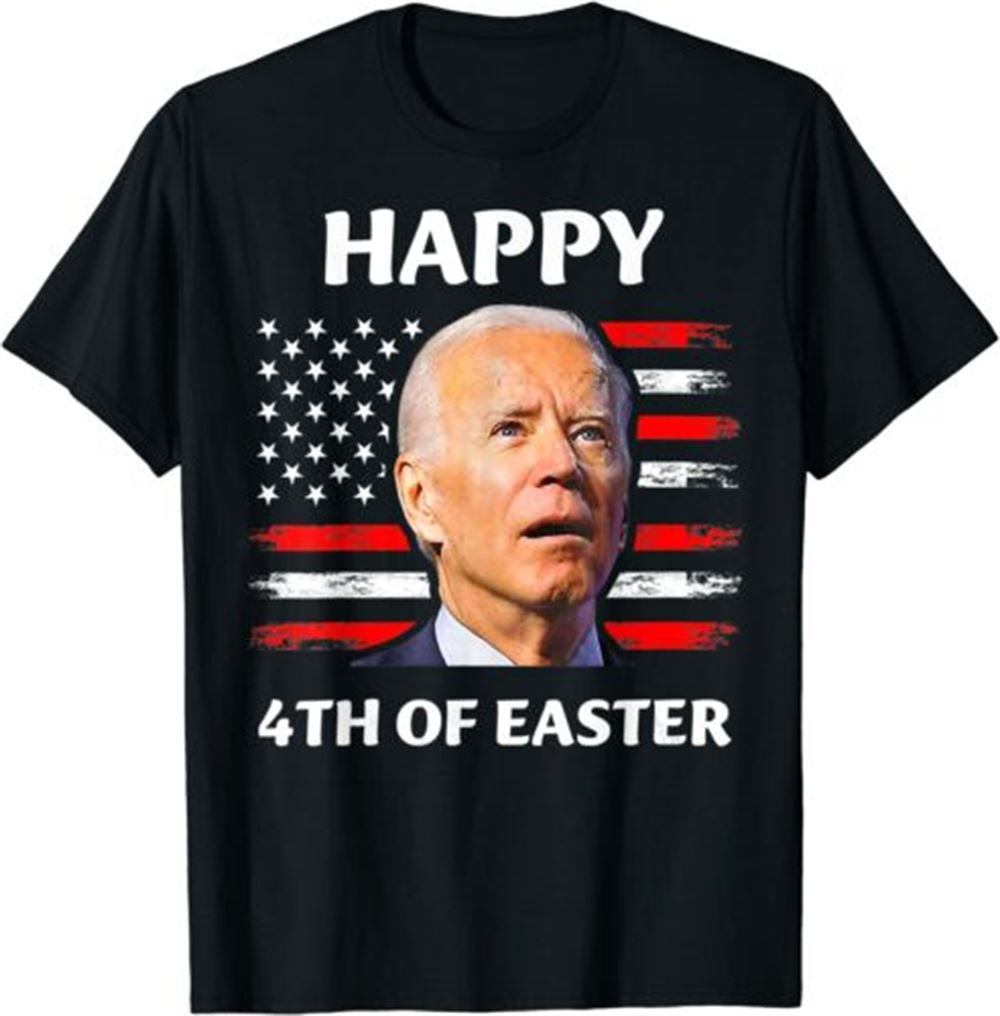 Womens Funny Joe Biden Happy 4th Of July Confused Easter Day T-shirt