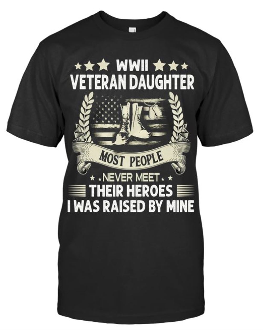 Wwii Veteran Daughter Shirt Unisex Short Sleeve Classic Tee