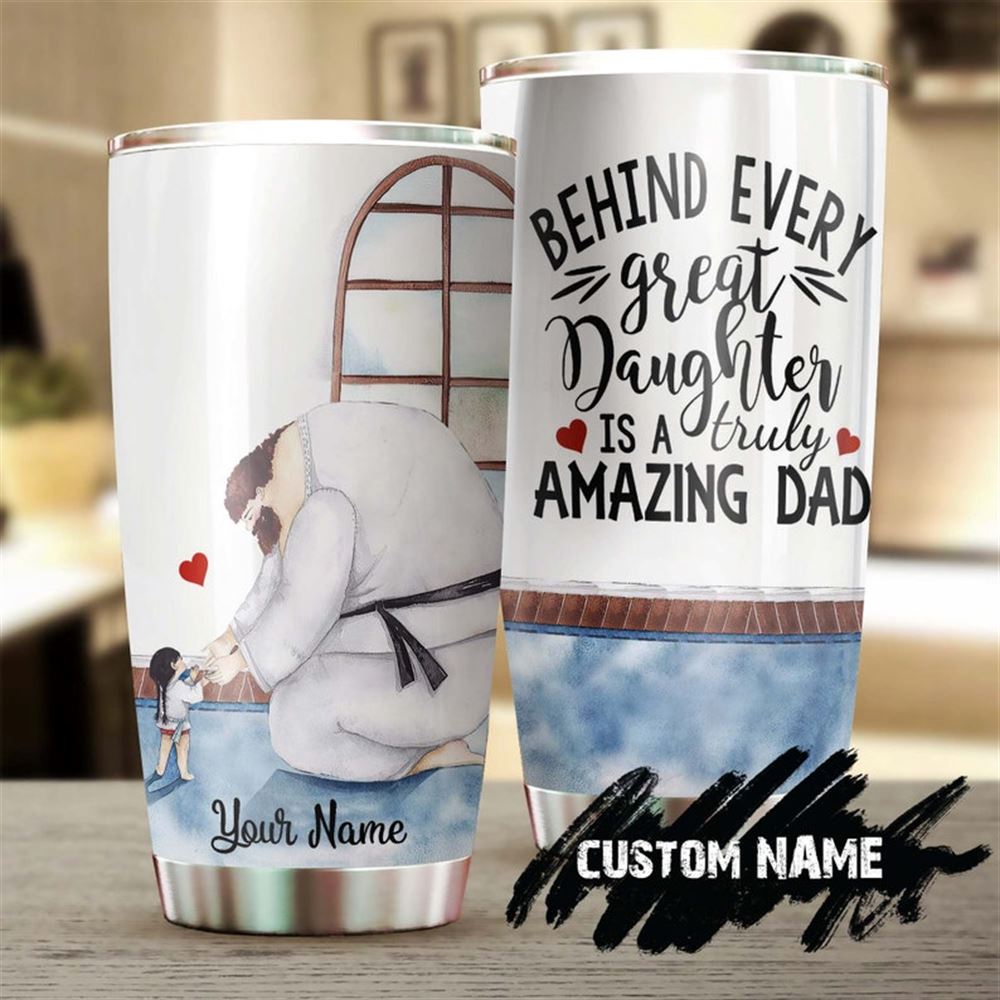 An Amazing Dad Teaches A Great Daughter Personalized Tumbler -teacher Tumbler- Teacher Gift - Father