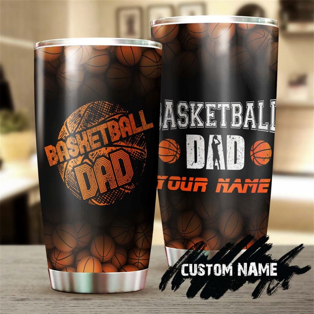 Basketball Dad Personalized Tumbler-birthday Christmas Gift Fathers Day Gift For Dad From Son From
