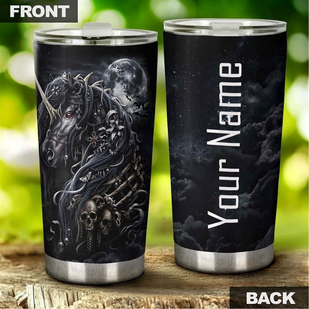 Beautiful Unicorn With Skull Unique Cool Personalized Fancy Unique Tumbler-skull Tumbler-skull Birth