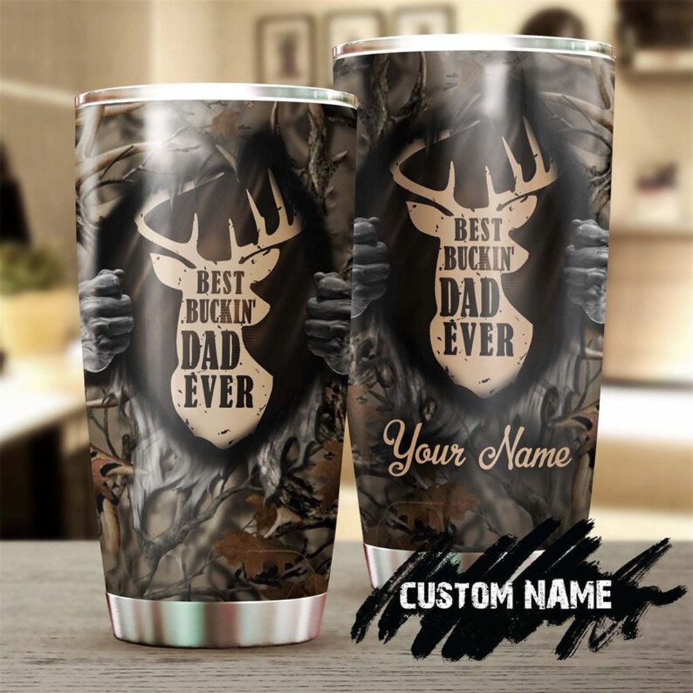 Best Bucking Dad Ever Personalized Tumbler-birthday Gift Christmas Gift Fathers Day Gift For Dad Fr