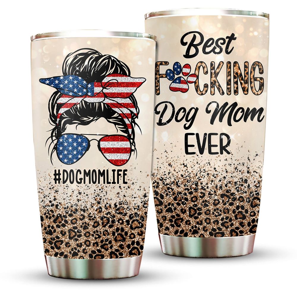 Best Fucking Dog Mom Leopard 20oz Tumbler