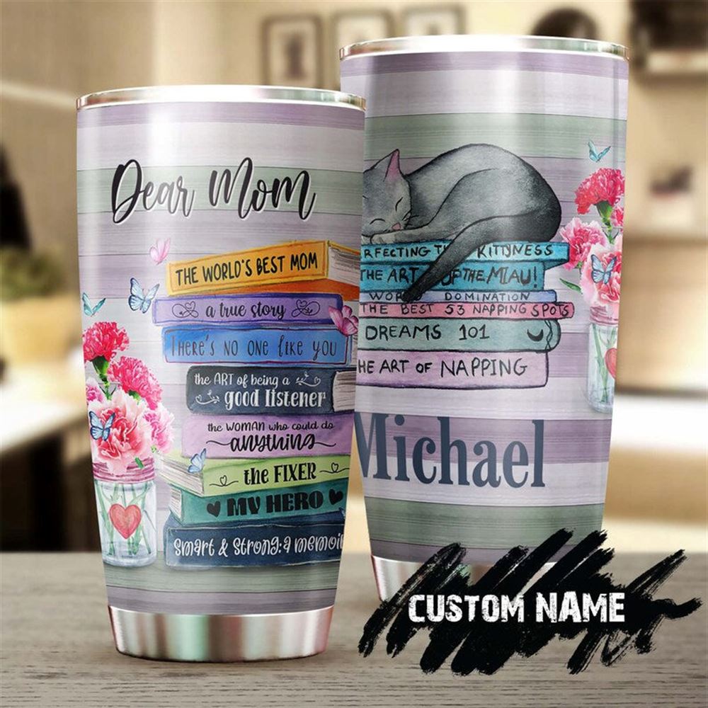 Best Mom Book Gallery Personalized Tumbler -reading Tumbler -book Lover Gift -bookaholic Tumbler -bo