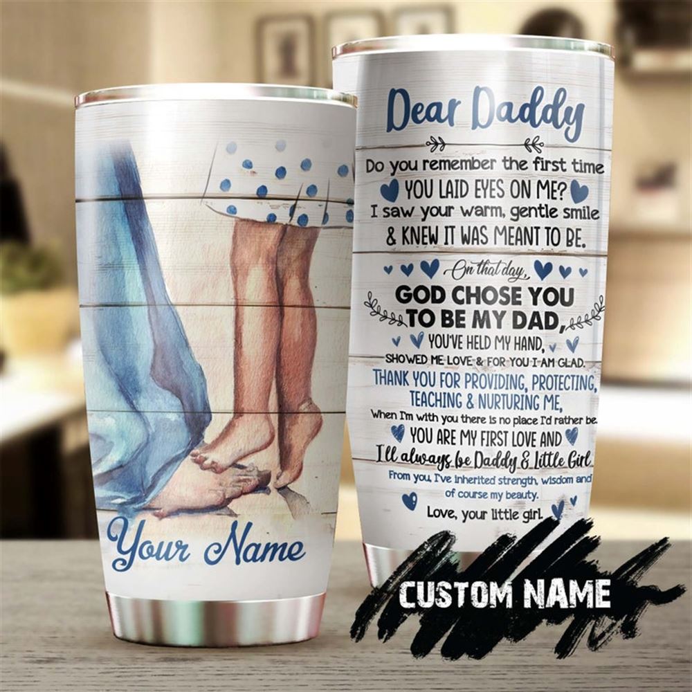 Daddy And A Little Girl Love Personalized Tumbler-birthday Gift Christmas Gift Fathers Day Gift For