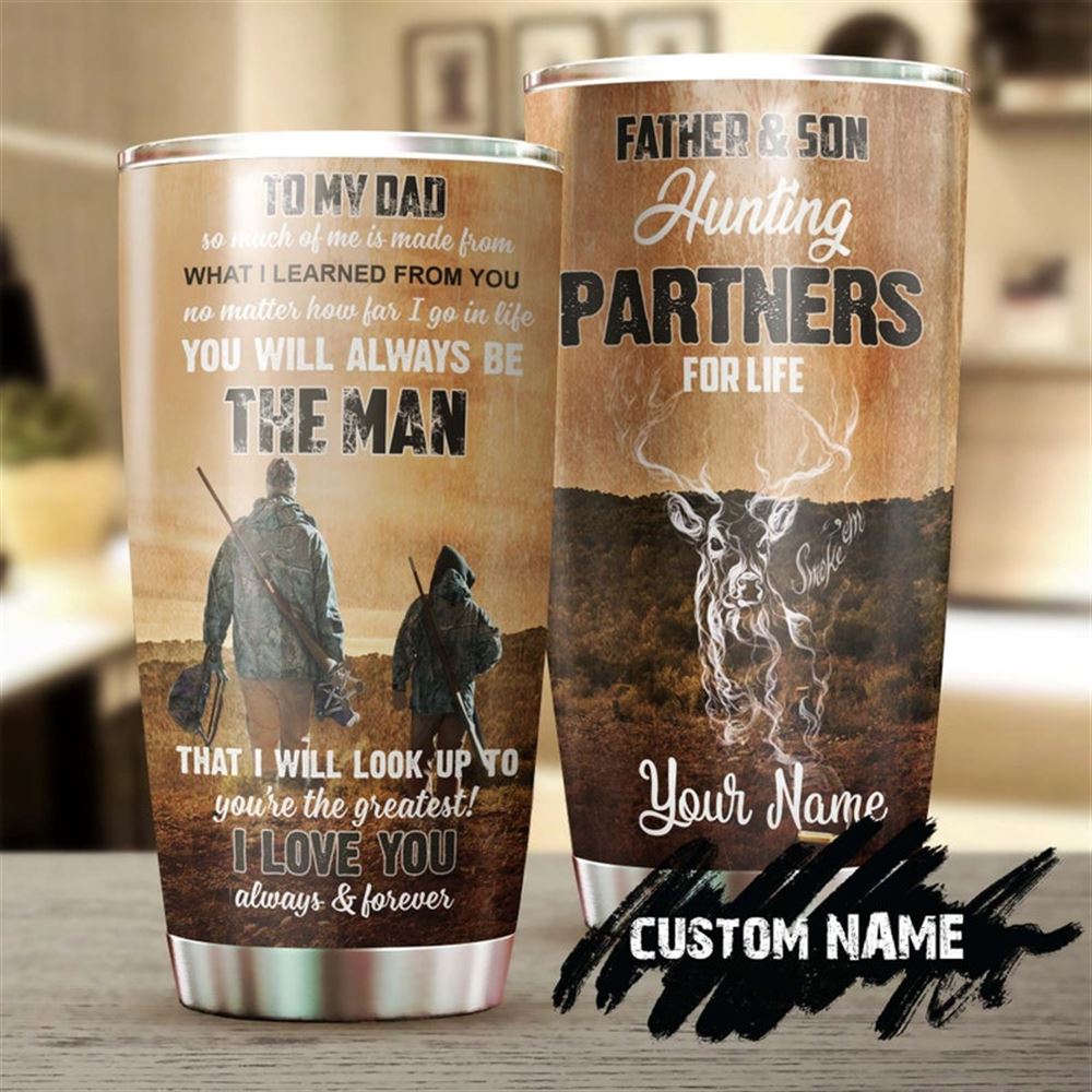 Deer Hunting Vintage You Are The Greatest My Hero Personalized Tumbler-birthday Christmas Hunting Gi